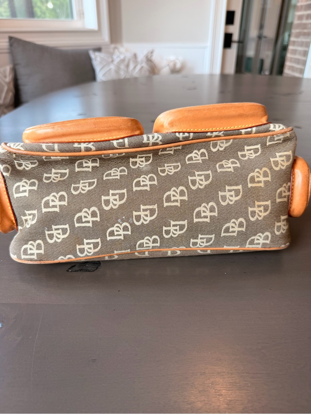 Vintage Dooney & Bourke Brown & Tan Monogram Bag - Picture 10 of 10